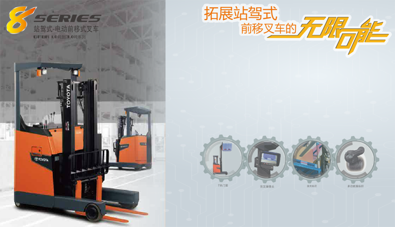 豐田：前移式（站駕式）叉車(chē) 8FBR10-30